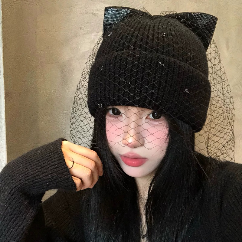 Beanie Cuffed Knit - قبعات شتوية دافئة بتصميم Y2K مع
