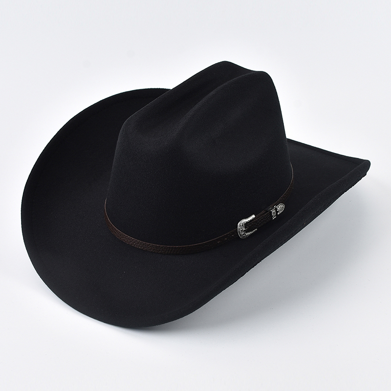 Cowboy Hat Straw - للجنسين قبعة رعاة البقر الغربية مع
