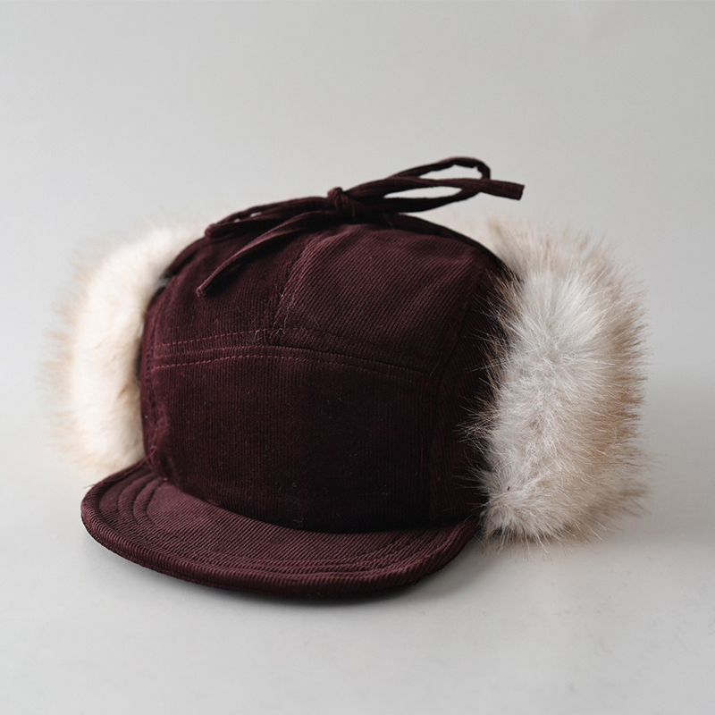 قبعة بومبر من قماش الكوردوروي، - مراجعة Corduroy Cap 5 Panel وسعره