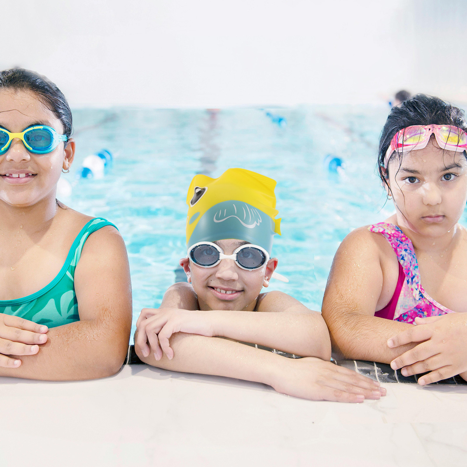 قبعة سباحة للأطفال مصنوعة من ا - مراجعة Swim Hat Silicone وسعره