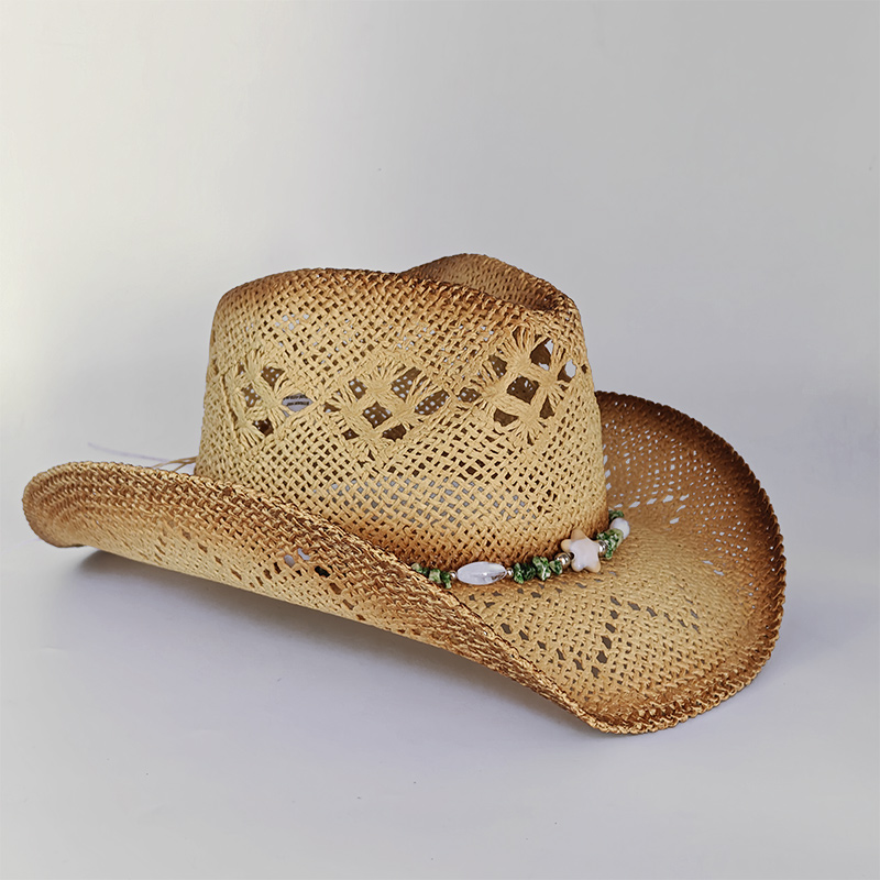 جديد الرجال كاوبوي القش قبعة ا - مراجعة Cowboy Hat Straw وسعره
