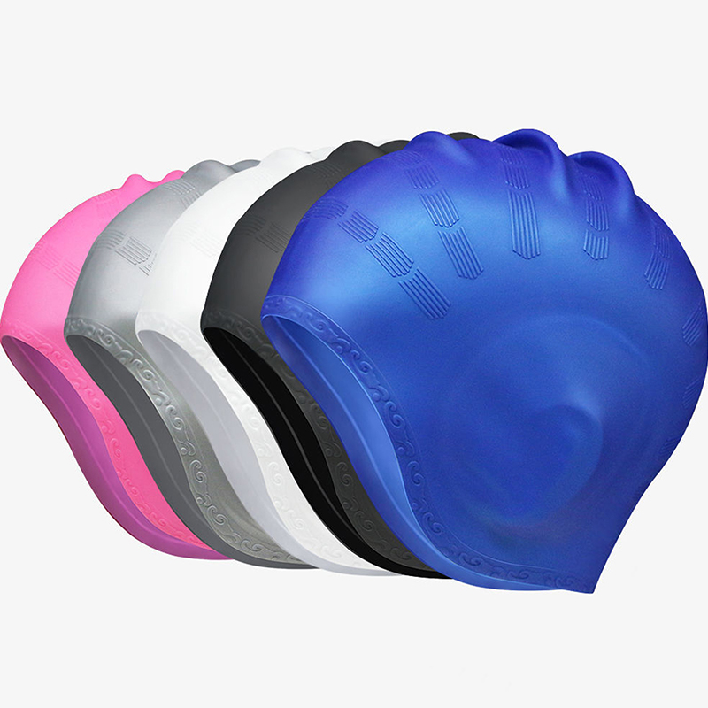 【F】قبعات سباحة مرنة للغاية للب - مراجعة Swim Hat Silicone وسعره