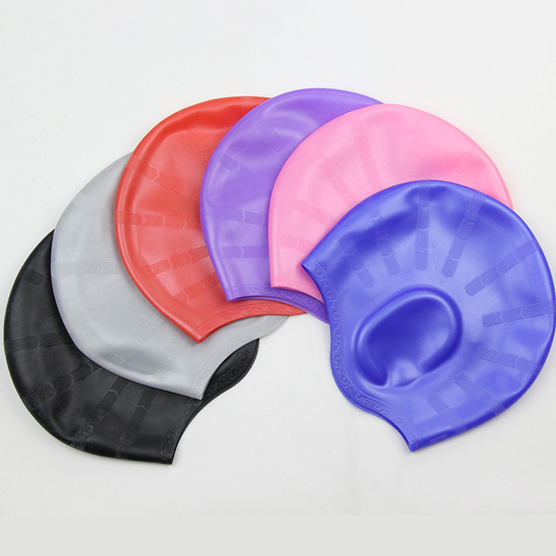 【F】قبعات سباحة مرنة للغاية للب - مراجعة Swim Hat Silicone وسعره