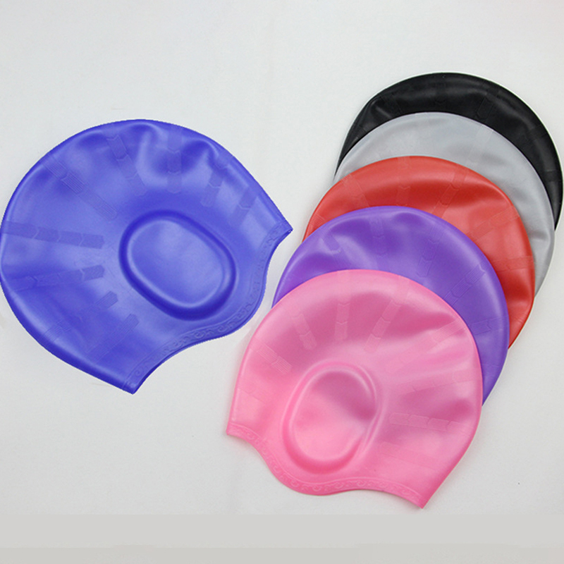 【F】قبعات سباحة مرنة للغاية للب - مراجعة Swim Hat Silicone وسعره