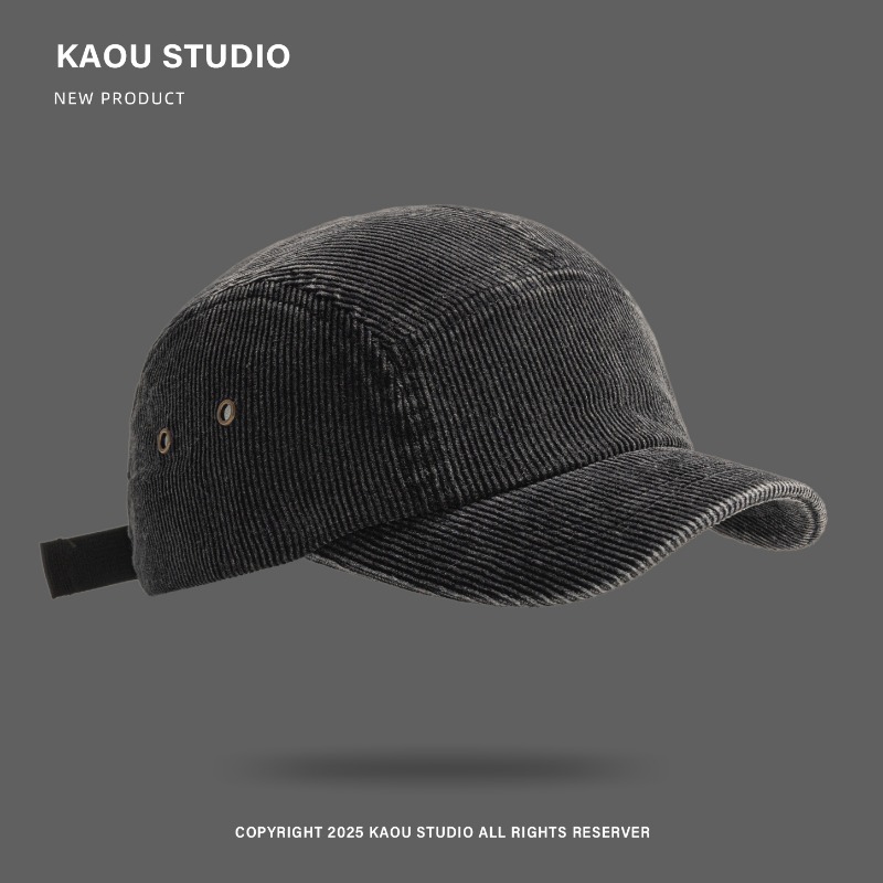 اليابانية الرجعية بلون سروال ق - مراجعة Corduroy Cap 5 Panel وسعره